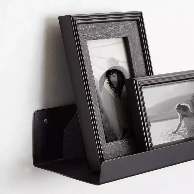 Kate & Laurel All Things Decor 36" Mezzo Modern Metal Ledge Shelf Black: Wall Mounted, No Assembly Required