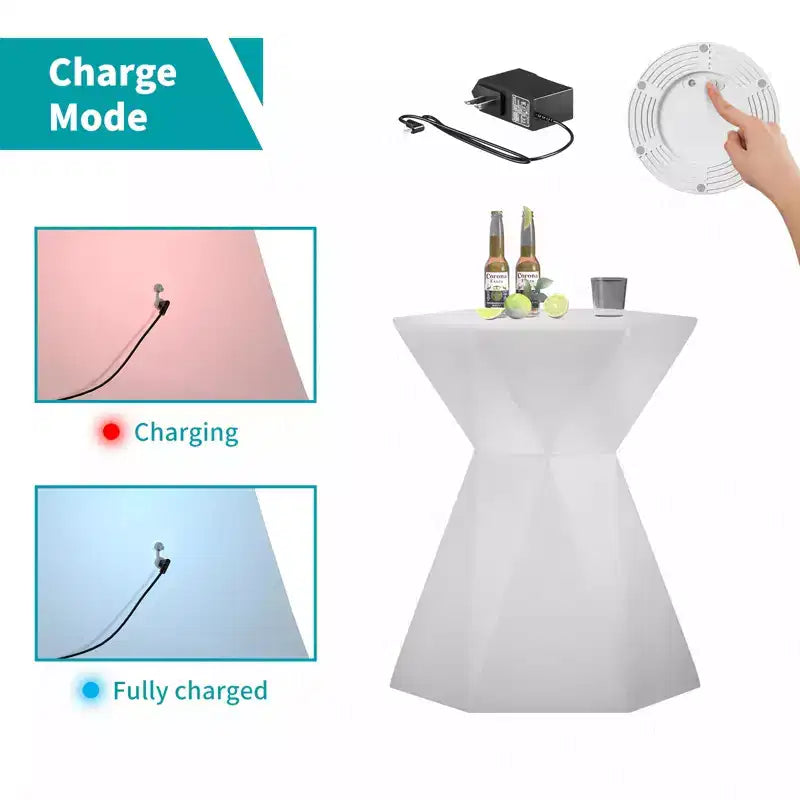 Table de bar rechargeable 30 H pour cocktail pub