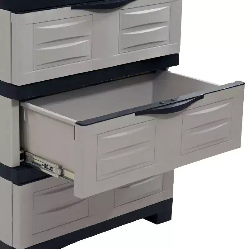 Organisateur de rangement à 3 tiroirs en plastique robuste