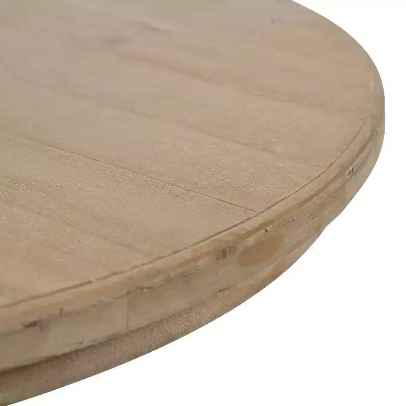 Table basse en bois marron rustique