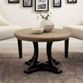 Table basse en bois marron rustique