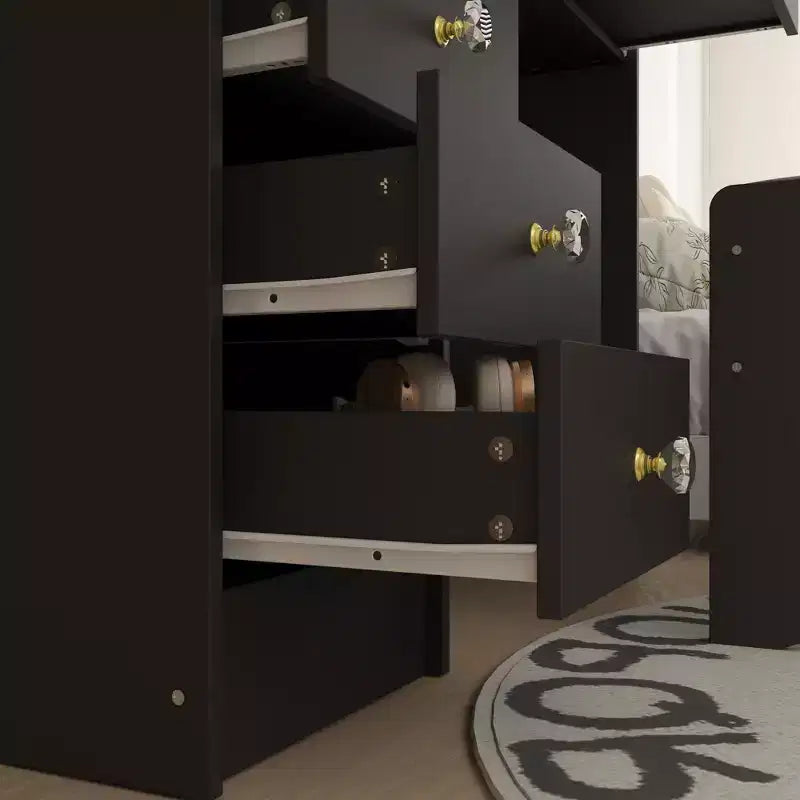 Coiffeuse avec tabouret et miroir