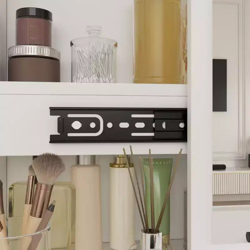 Coiffeuse avec tabouret et miroir