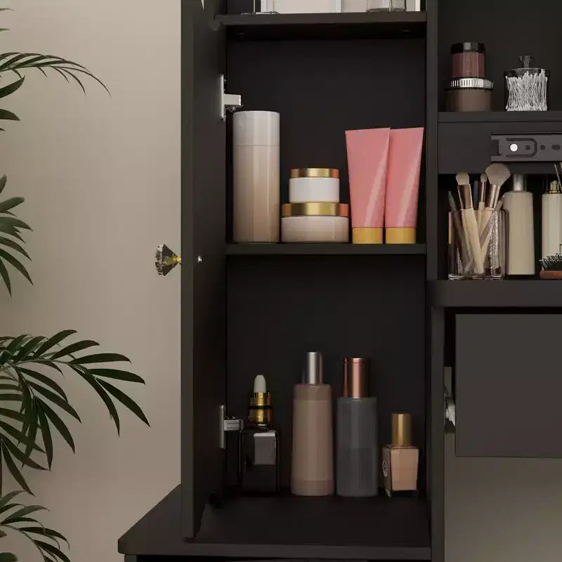 Coiffeuse avec tabouret et miroir