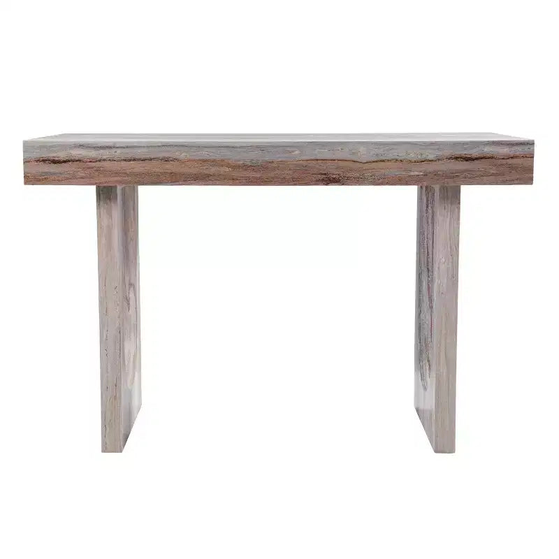 Chadkirk Faux Marble Writing Desk - Brown - SEI
