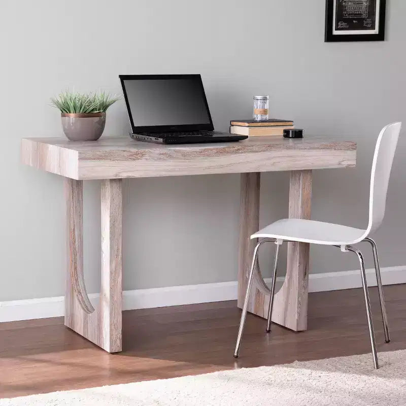 Bureau d'écriture en similicuir marbre