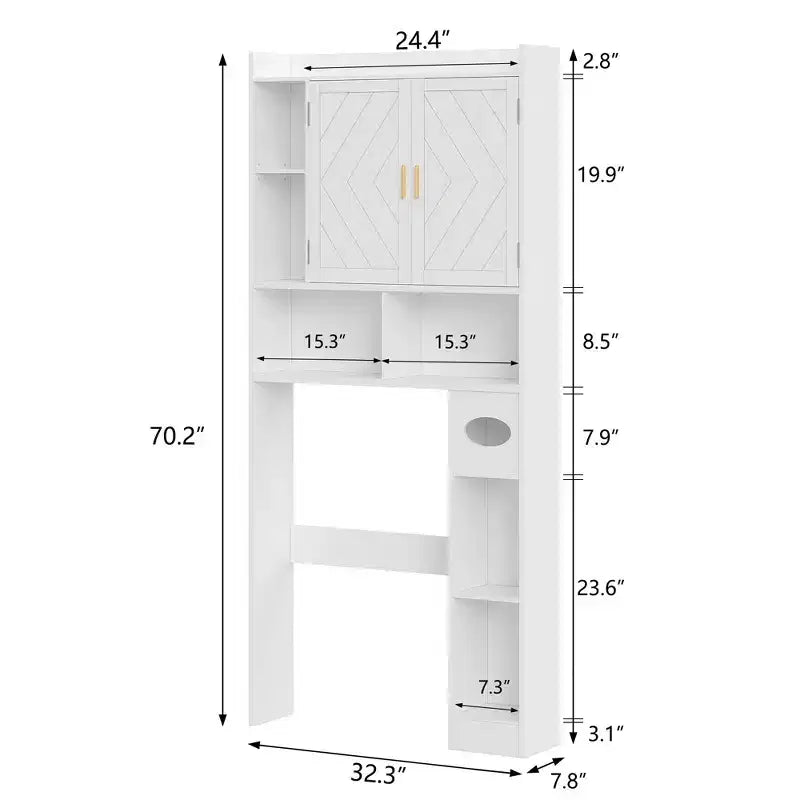 Meuble de rangement WC, Meuble de rangement avec porte