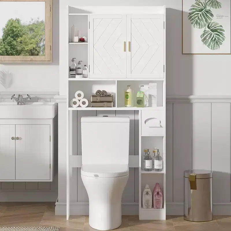 Meuble de rangement WC, Meuble de rangement avec porte