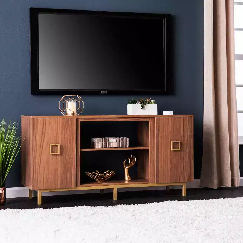 Meuble TV avec rangement - Beige