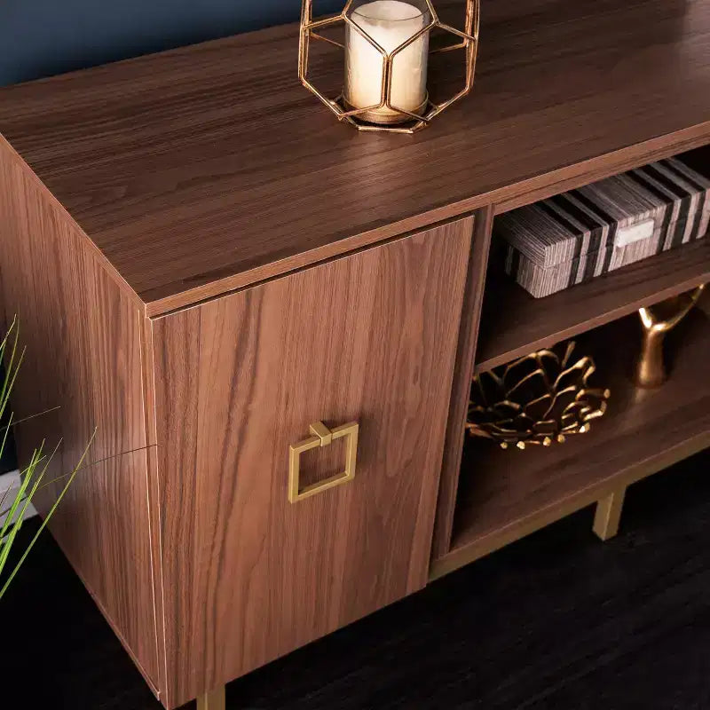 Meuble TV avec rangement - Beige