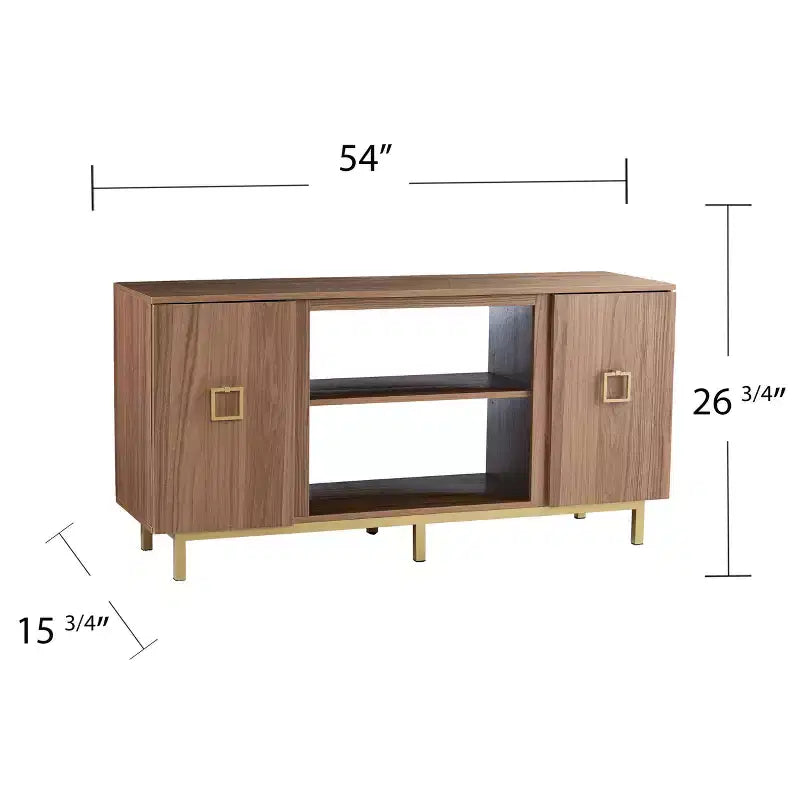 Meuble TV avec rangement - Beige