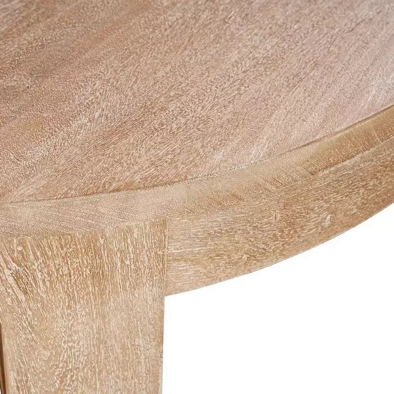 Table basse ronde de 32 pouces avec base ouverte en forme de traîneau