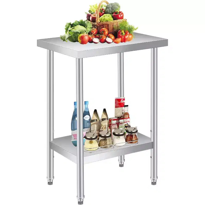 Table de travail en acier inoxydable