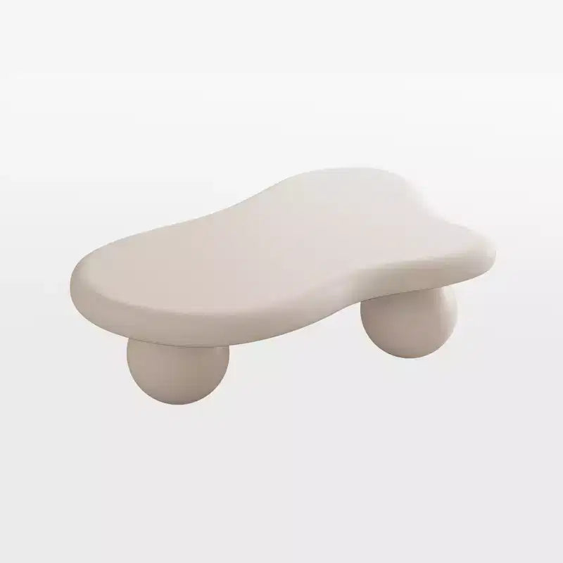 Table basse Nuage avec pieds boules, Table basse centrale irrégulière et moderne